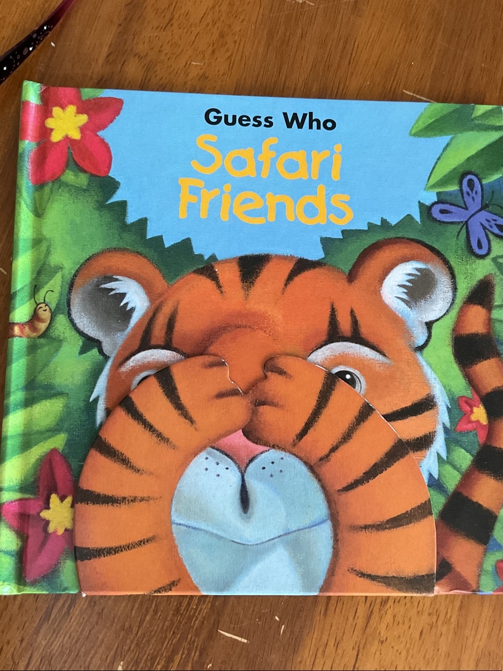 Guess Safari Friends Orange Tiger Interactive Board Book